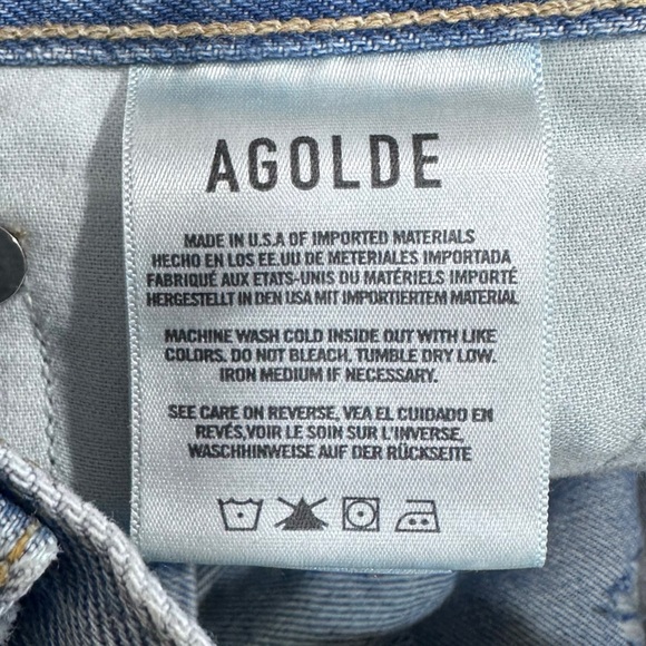 AGOLDE 90’s Mid-Rise Loose Fit Jeans in Fall Out Wash NWT [590] - Picture 13 of 14